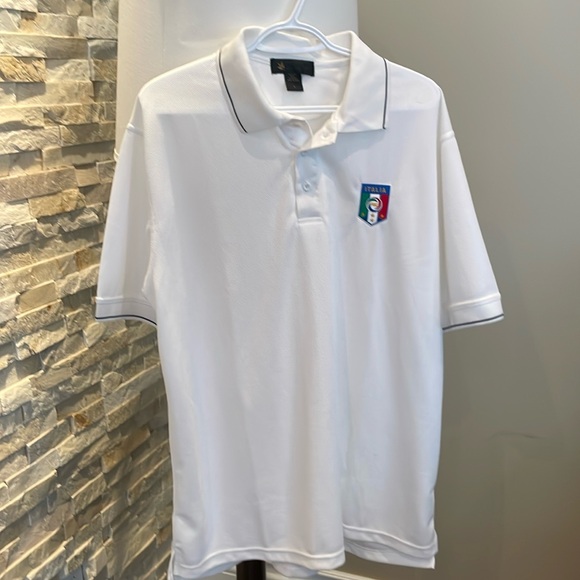 Italian White Golf shirt - Picture 1 of 6